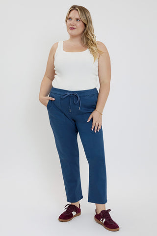 Pants Women's Plus High Rise Pull On Straight Jogger