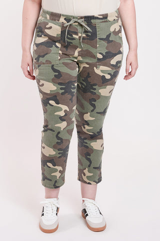 Pants Women's Plus High Rise Pull On Straight Jogger