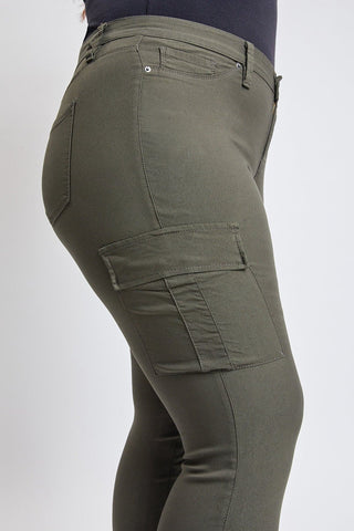 Pants Women's Plus Hyperstretch Skinny Cargo Pants