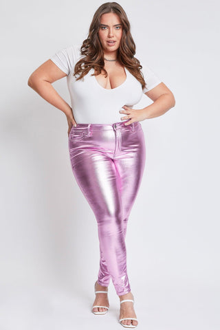 Women's Plus Metallic Skinny Pants