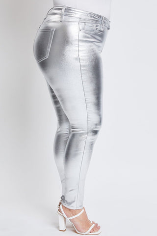 Women's Plus Metallic Skinny Pants