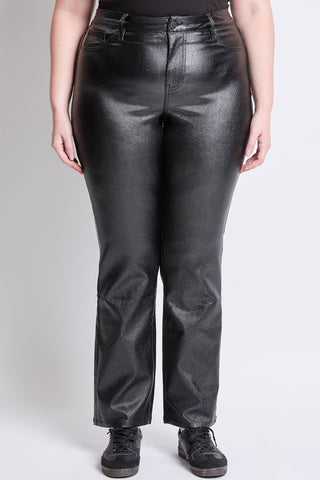Pants Women's Plus Straight Metallic Pant