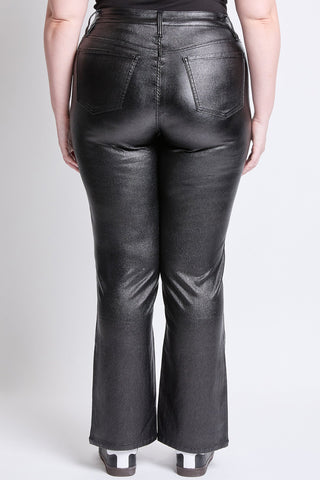 Pants Women's Plus Straight Metallic Pant