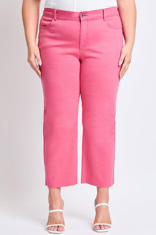 Pants Women's Plus Hyperstretch Cropped Wide Leg Pants