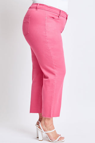Pants Women's Plus Hyperstretch Cropped Wide Leg Pants