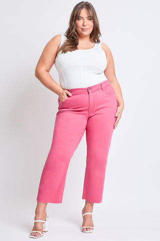 Pants Women's Plus Hyperstretch Cropped Wide Leg Pants