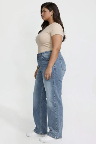 Women's Plus High Rise Wide Leg Jeans