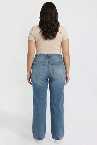 Women's Plus High Rise Wide Leg Jeans