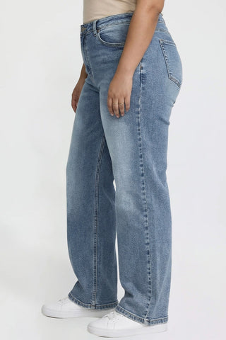 Women's Plus High Rise Wide Leg Jeans