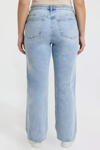 Women's Plus High Rise Wide Leg Jeans