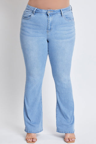 Pants Women's Plus Size Basic Flare Jeans