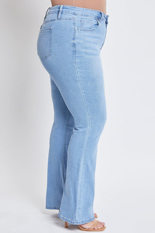 Pants Women's Plus Size Basic Flare Jeans