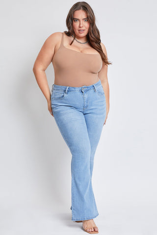 Pants Women's Plus Size Basic Flare Jeans