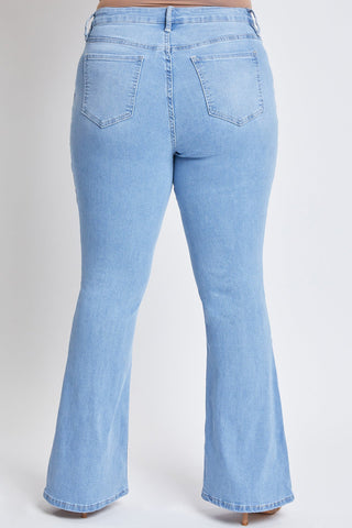 Pants Women's Plus Size Basic Flare Jeans