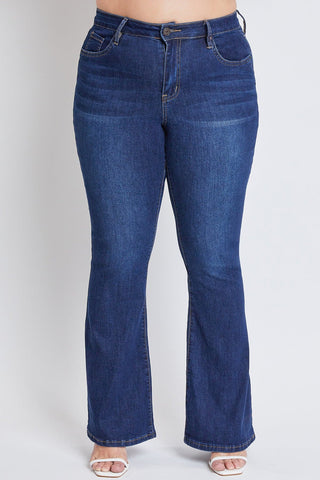 Pants Women's Plus Size Basic Flare Jeans