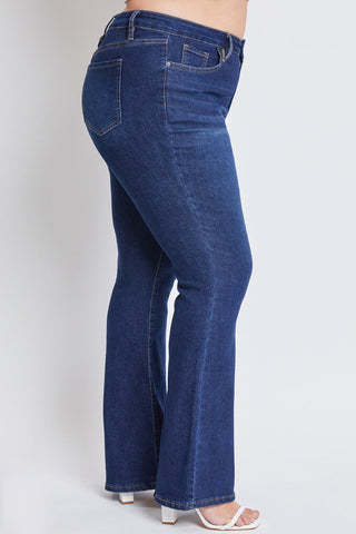 Pants Women's Plus Size Basic Flare Jeans