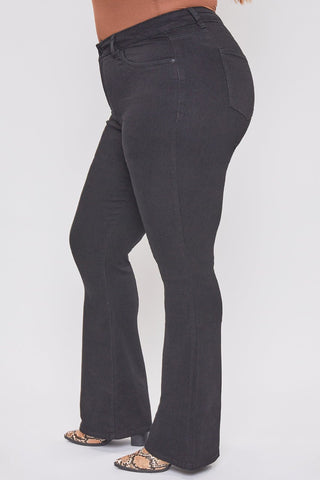 Pants Women's Plus Size Basic Flare Jeans
