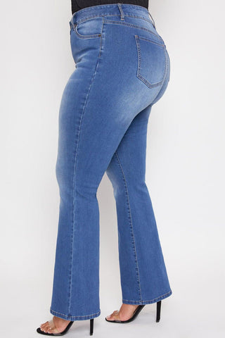 Pants Women's Plus Size Basic Flare Jeans