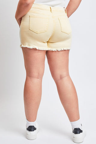 Women's Plus 80's Acid Wash Mom Shorts