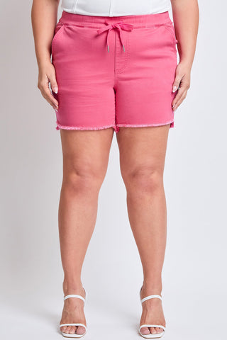 Shorts & Bermudas Women's Plus Frayed Hem Pull-on Shorts