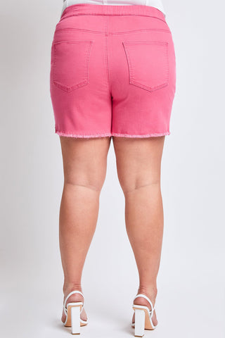 Shorts & Bermudas Women's Plus Frayed Hem Pull-on Shorts