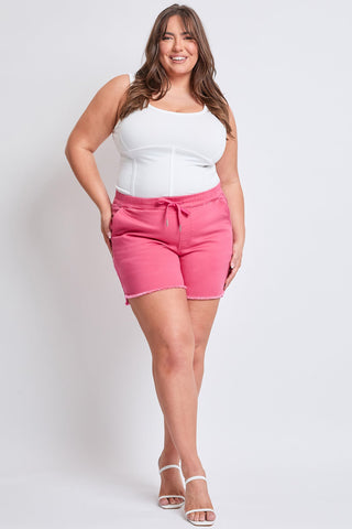 Shorts & Bermudas Women's Plus Frayed Hem Pull-on Shorts
