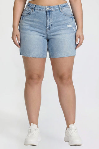 Women's Plus Luxe Long Short with Raw Hem
