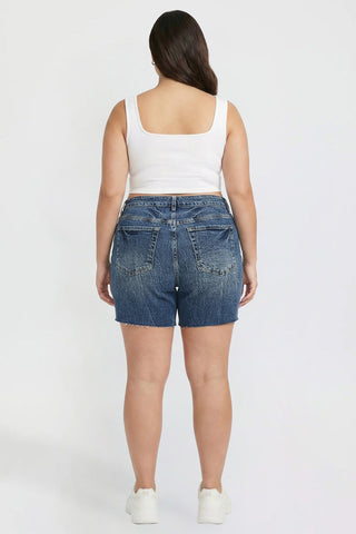 Women's Plus Luxe Long Short with Raw Hem