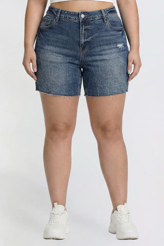 Women's Plus Luxe Long Short with Raw Hem