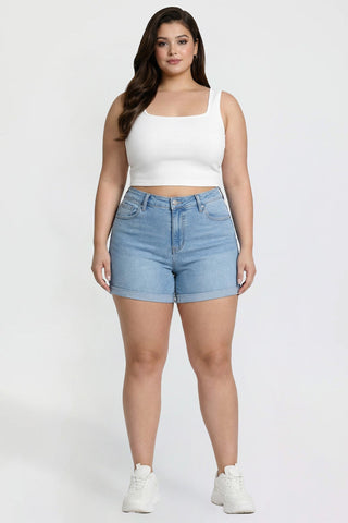 Women's Plus Cuff Hem Short