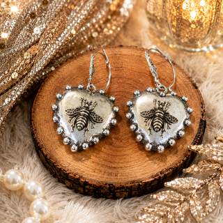 Bee Fabulous Heart Earrings