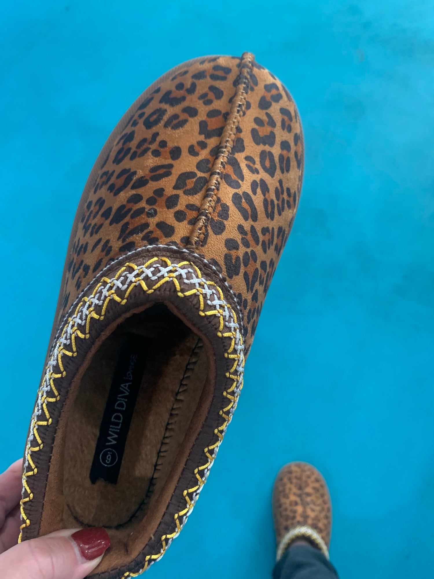 Leopard Suede Mule