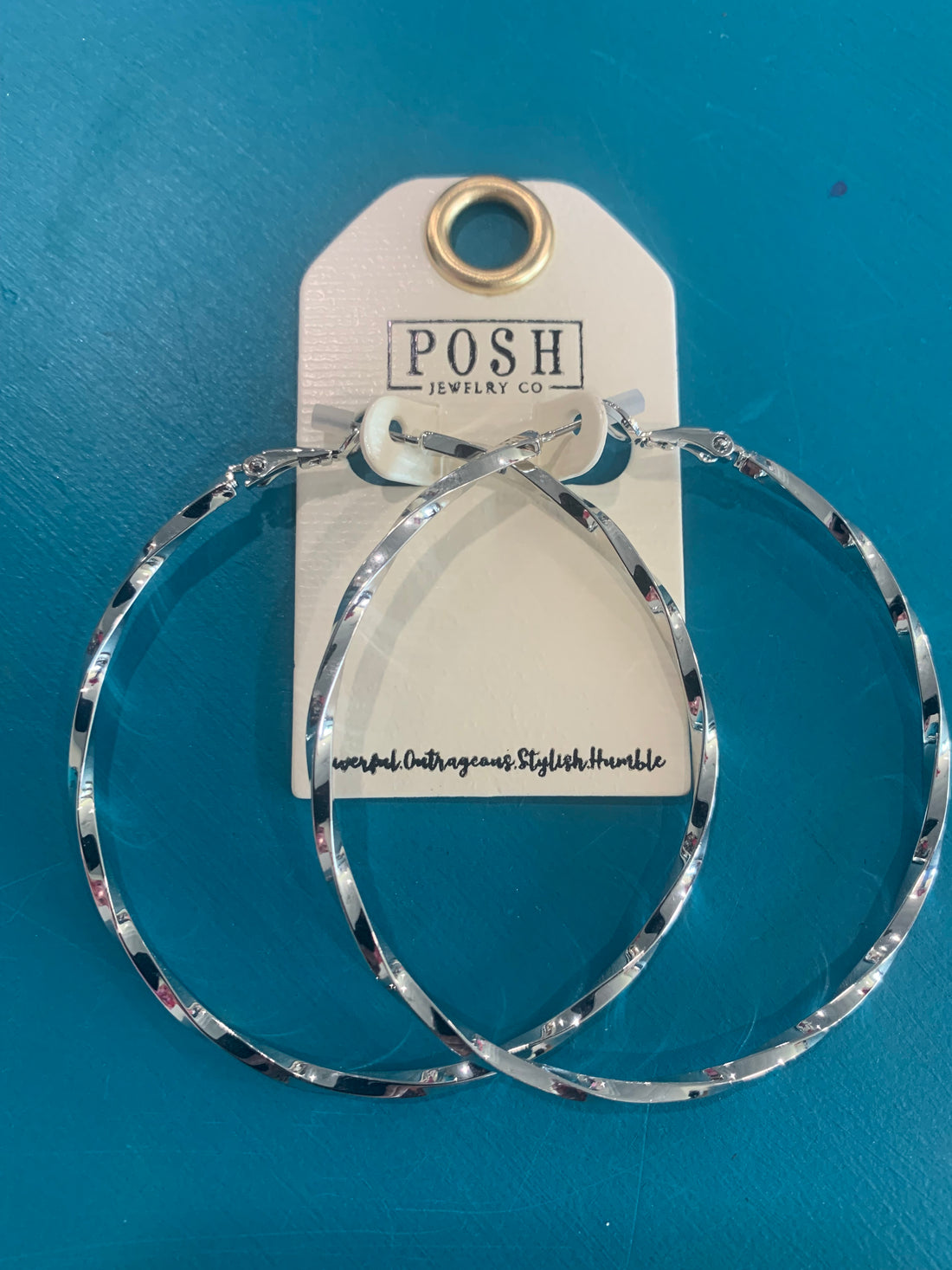 Twist Large Hoop Earrings - Pirates and Pearls Boutique