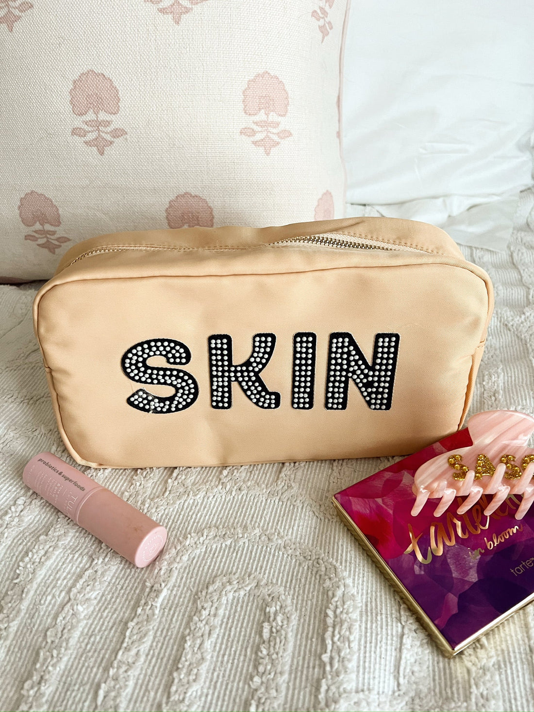 Skin Large Nylon Bag- Camel