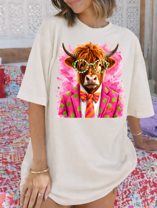 Funky Cow Cream Graphic Tee