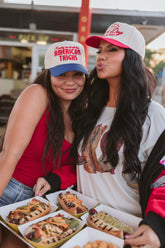 Hat Makes me Want a Hot Dog - Red Vintage Trucker Hat