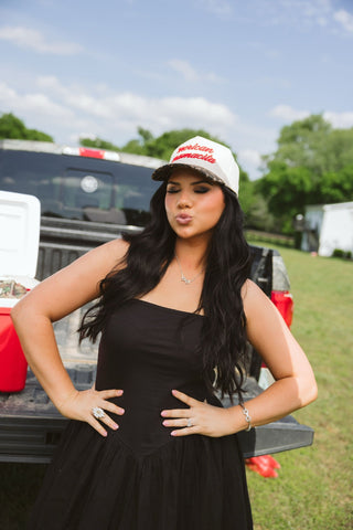 Hat 'Merican Mamacita - Leopard Vintage Trucker Hat