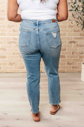 Denim Frankie High Waist Distressed Boyfriend Jeans