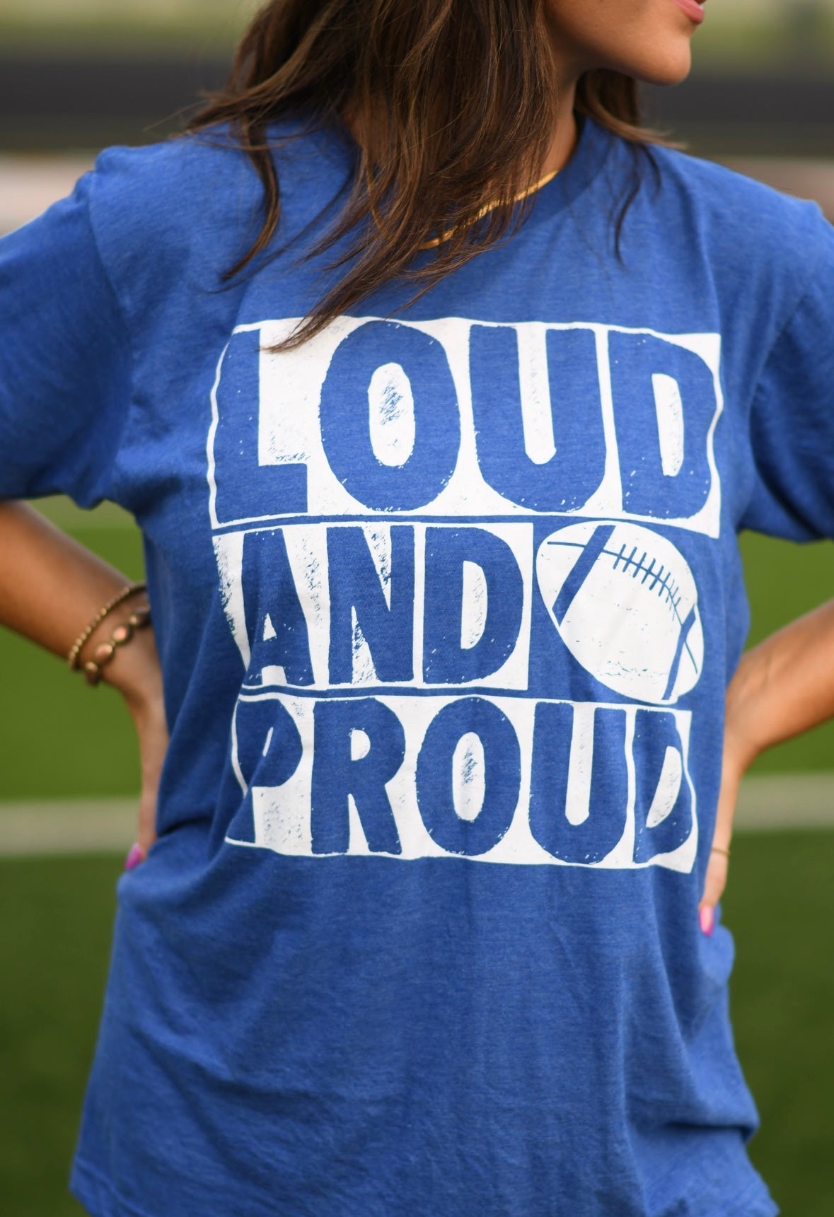 Heather Royal Loud And Proud Tee