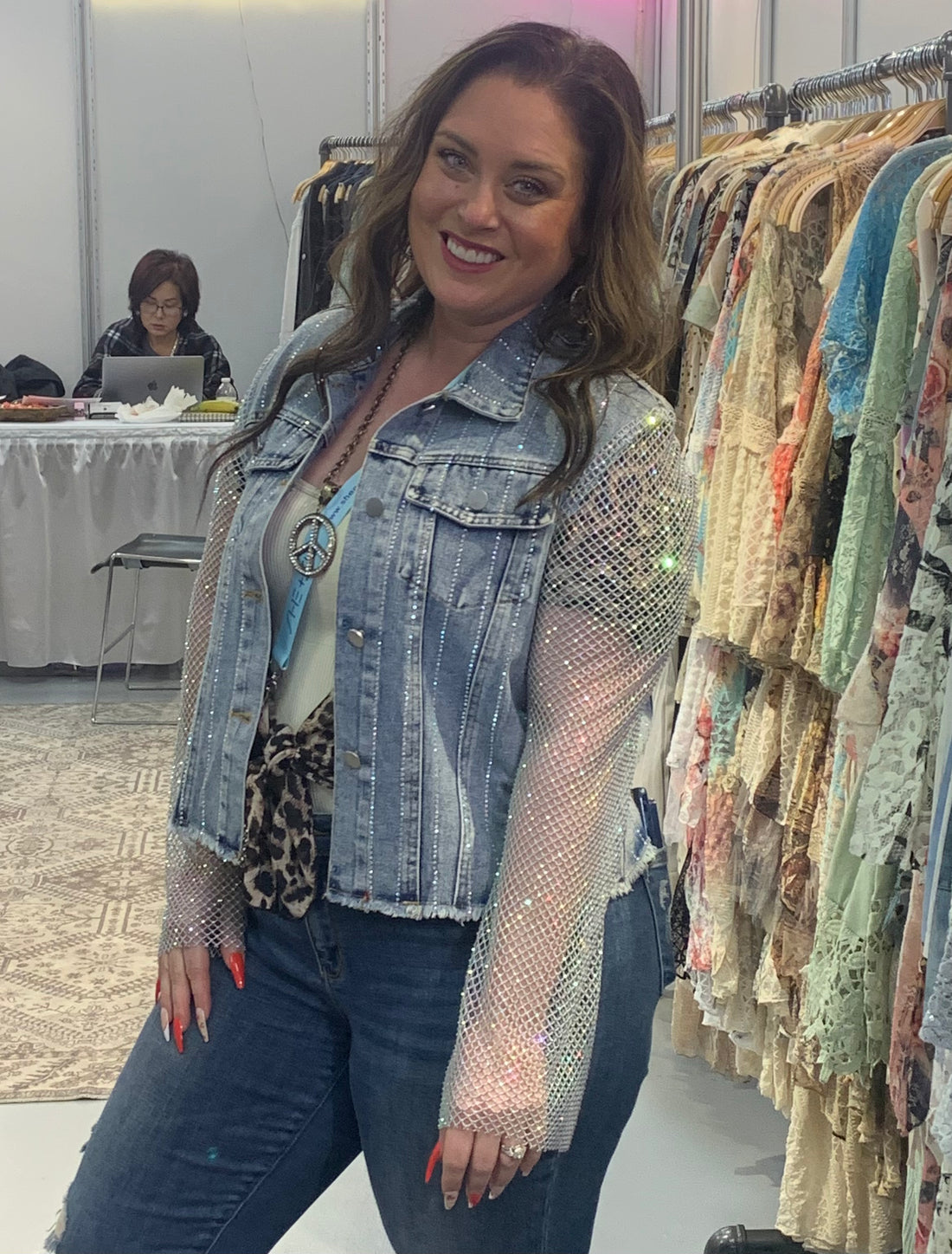Sequin Denim Jacket