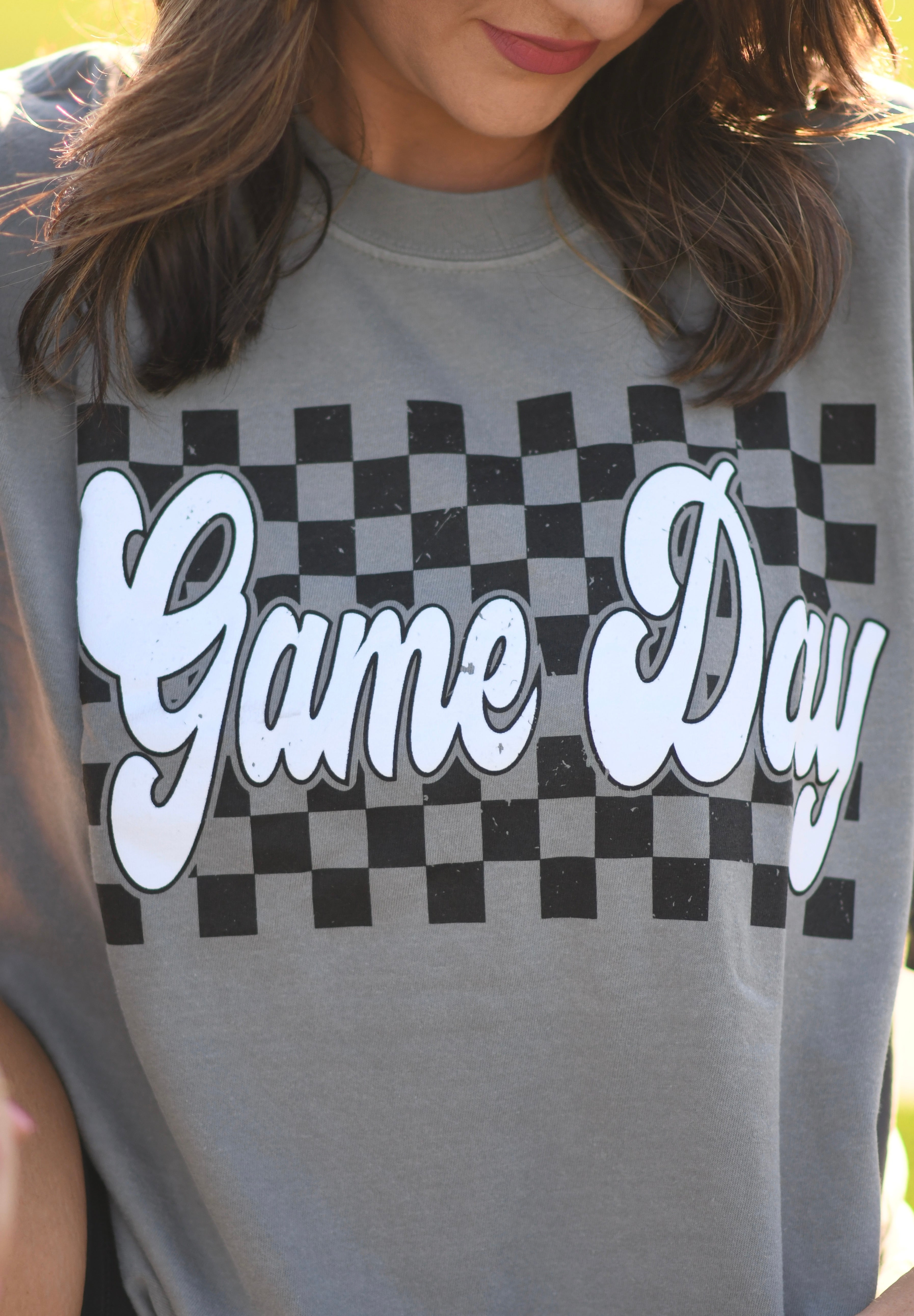 Gray Game Day Puff Tee