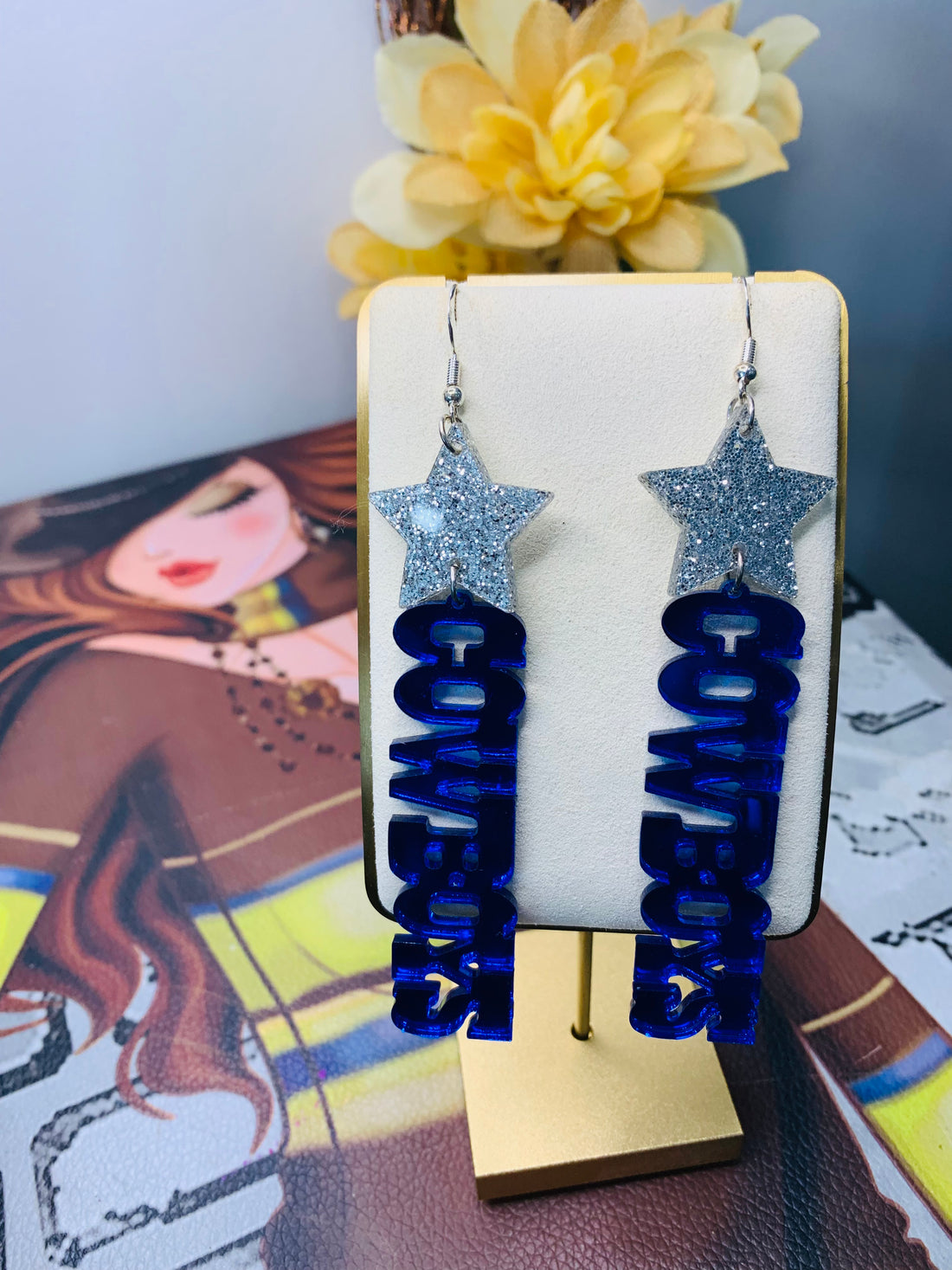 Earrings Cowboys Star Earrings