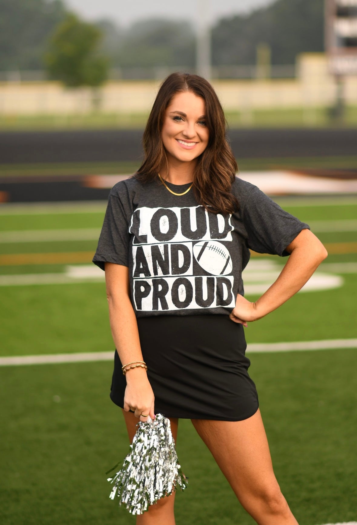 Heather Charcoal Loud And Proud Tee