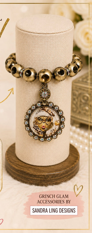 Leopard Kisses Grinch Bracelet by Sandra Ling Designs