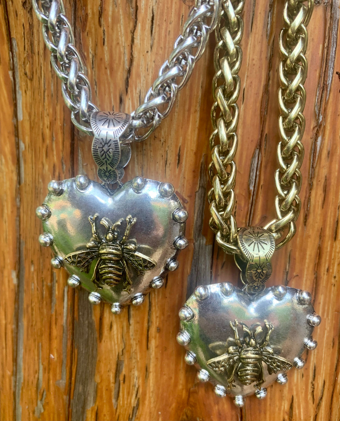 Queen Bee Heart Necklace