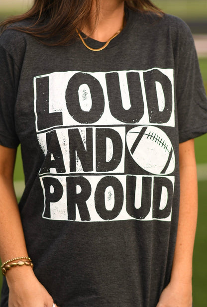 Heather Charcoal Loud And Proud Tee