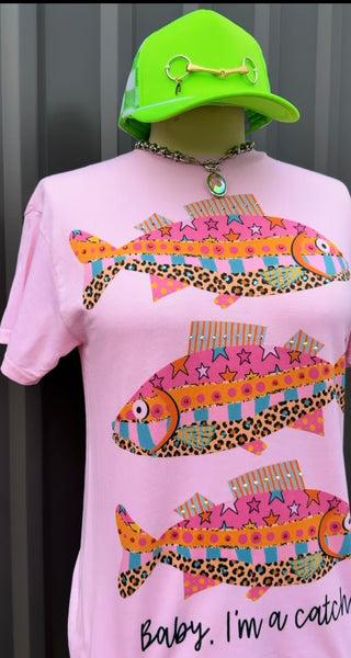 I’m a Catch Crystal Fish Graphic Tee