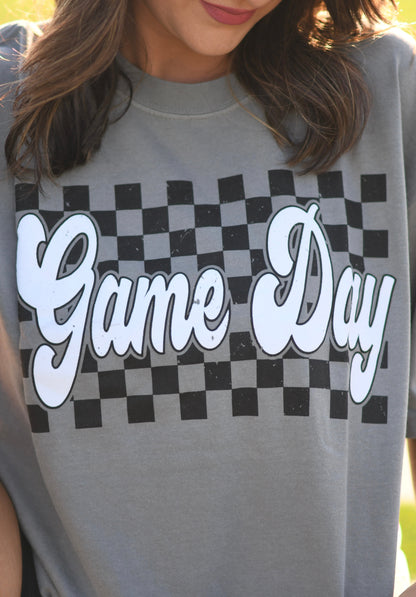 Gray Game Day Puff Tee