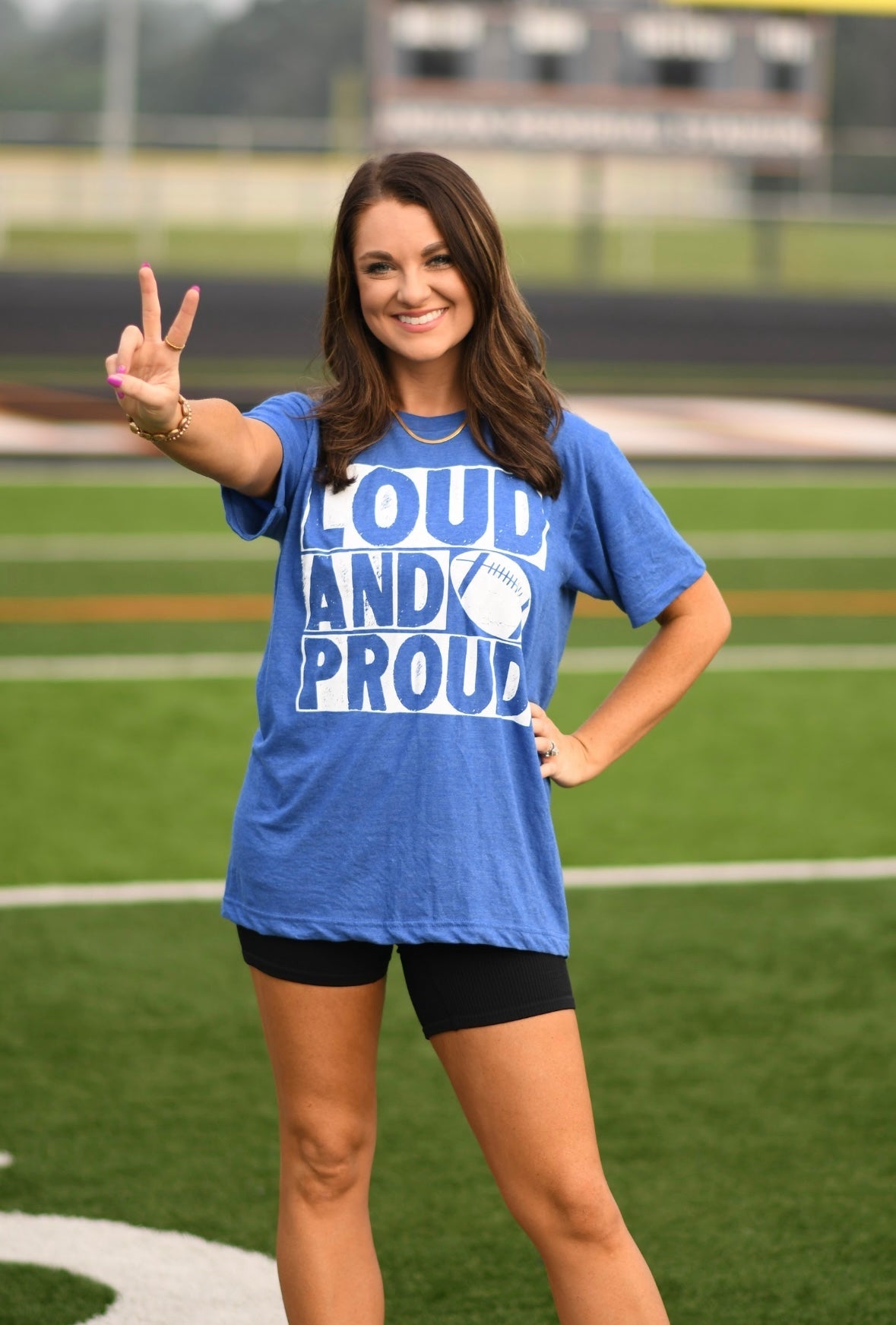 Heather Royal Loud And Proud Tee