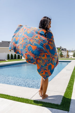 Home & Decor Luxury Beach Towel in Bird Of Paradise